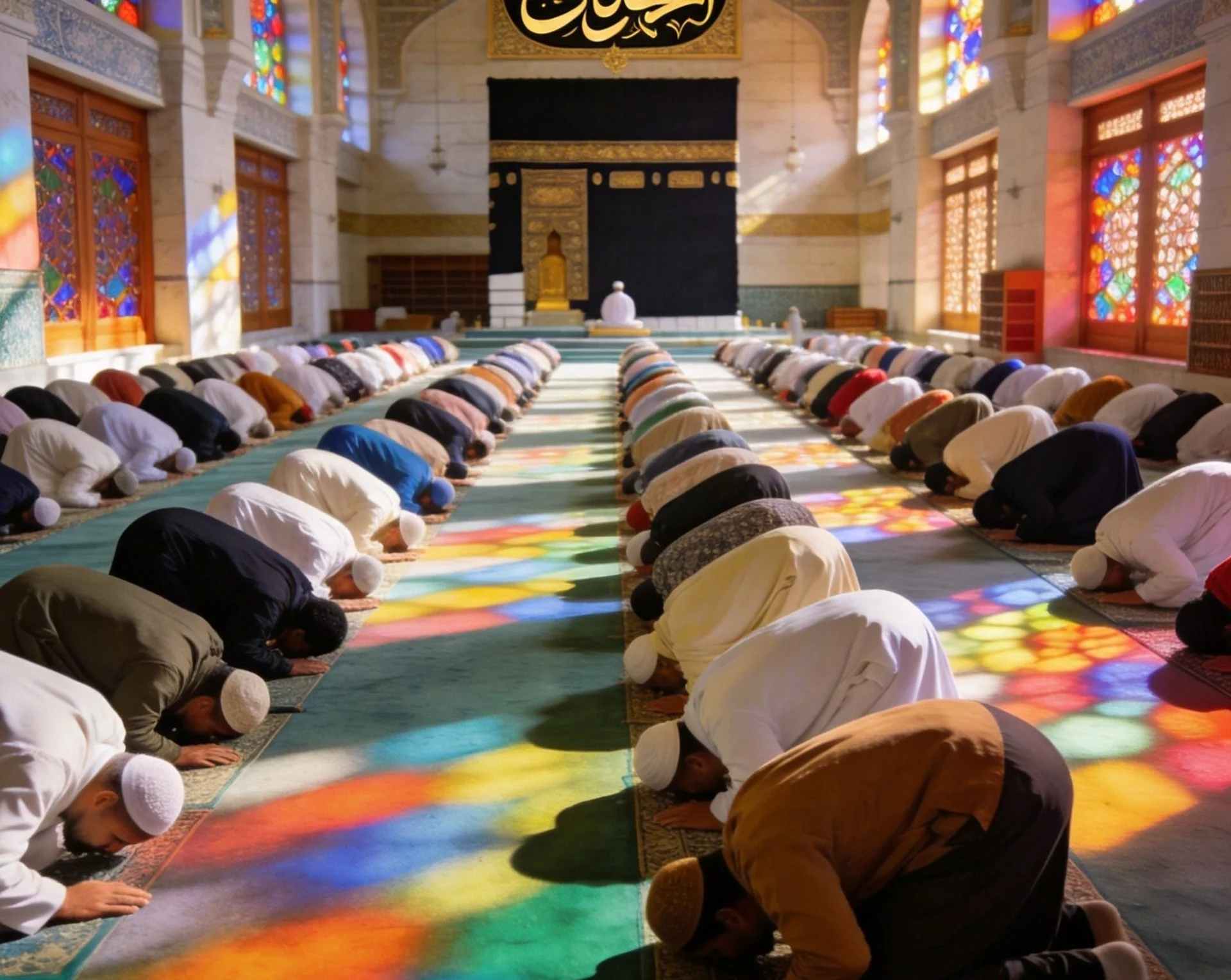 Oración en la mezquita